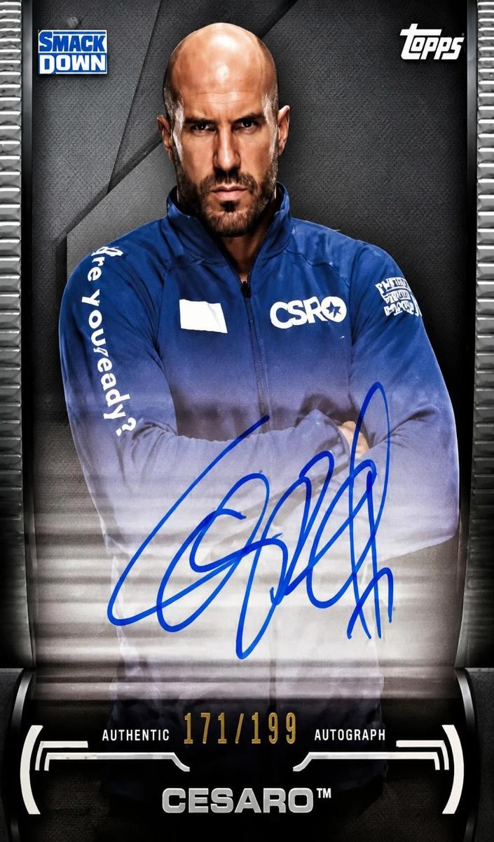 2021 Topps WWE Undisputed Cesaro #A-CS card