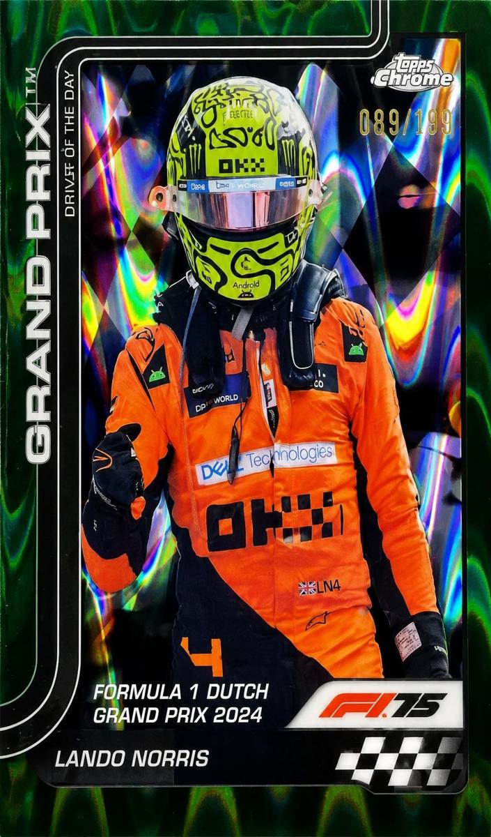 2025 Lando Norris [Forest Green RayWave Refractor] #136