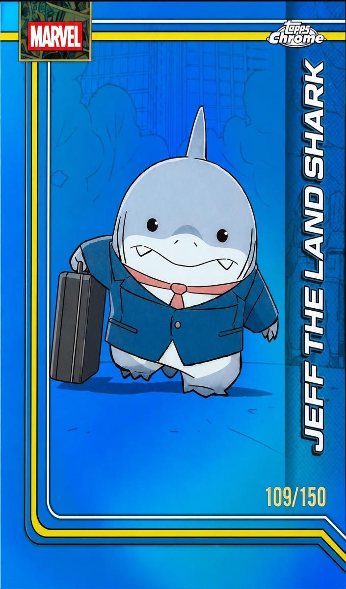 2026 Jeff the Land Shark [Blue Refractor] #60
