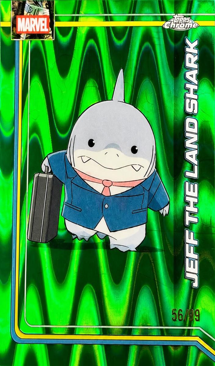 2026 Jeff the Land Shark [Green RayWave Refractor] #60