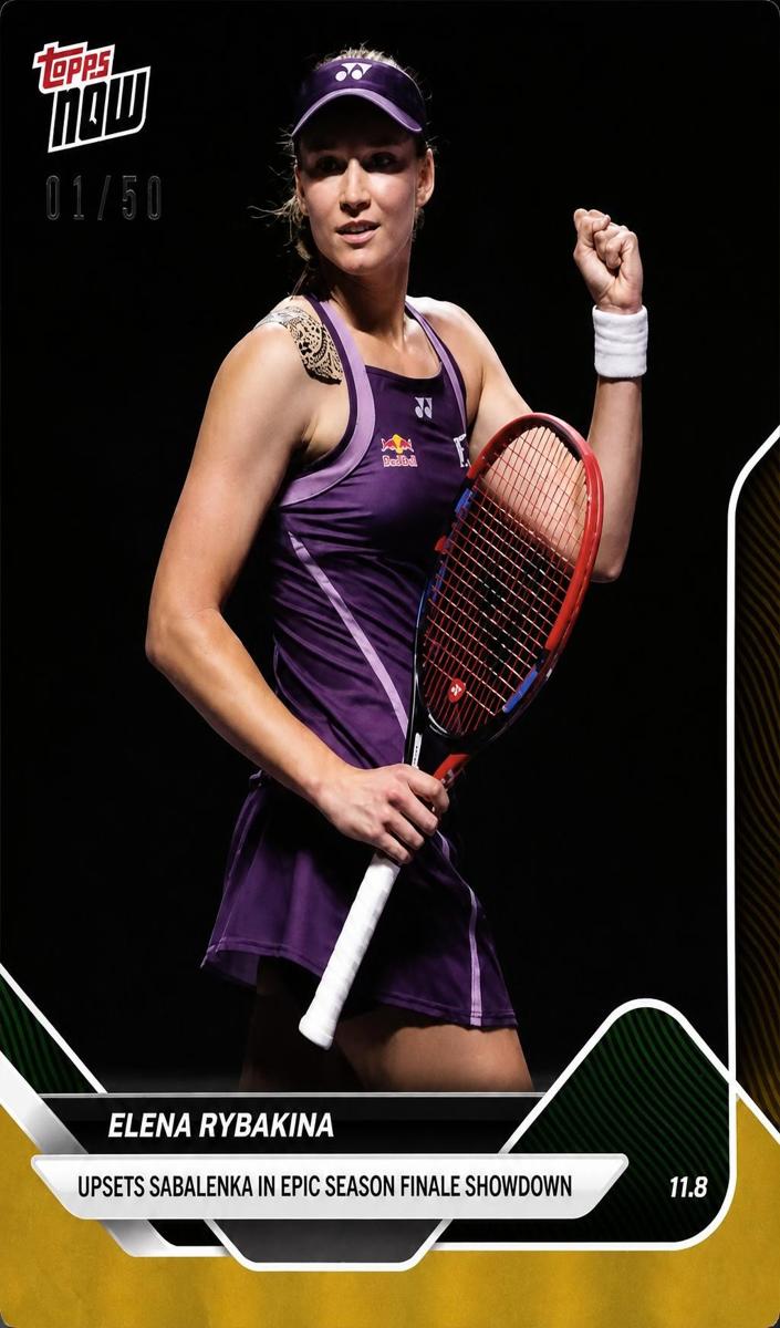 2025 Topps Now Elena Rybakina #TN-ER card