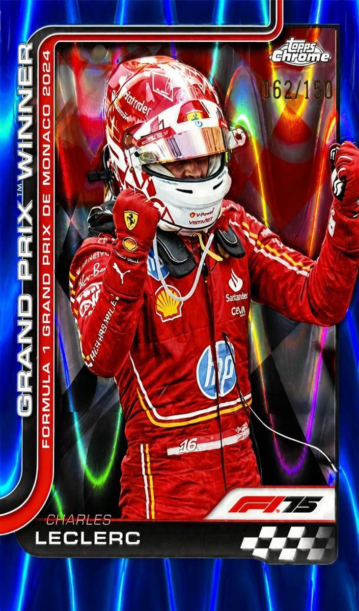 2025 Charles Leclerc [Blue RayWave Refractor] #100
