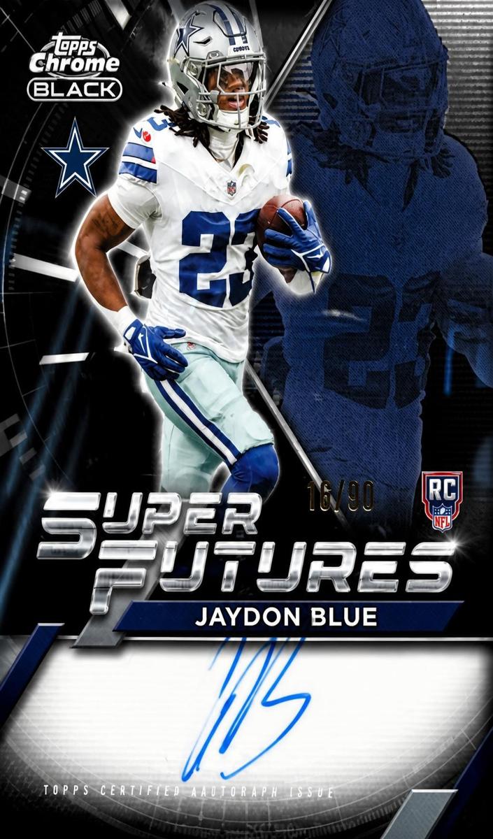 2025 Topps Chrome Black Jaydon Blue #SFA-JB card