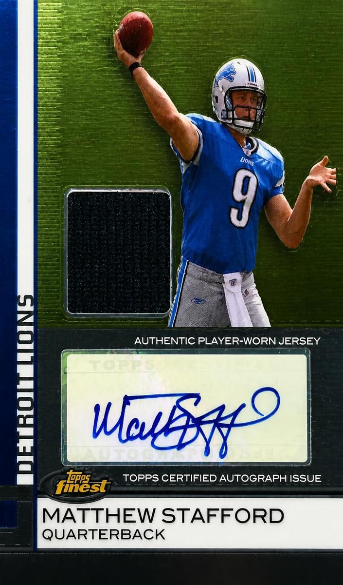 2009 Topps Finest Matthew Stafford #100 card