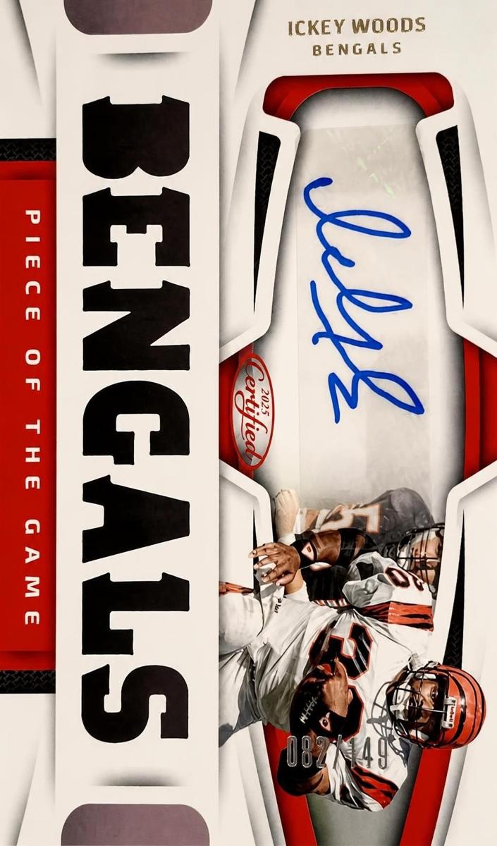 2025 Panini Certified Ickey Woods #POGS-IWS card