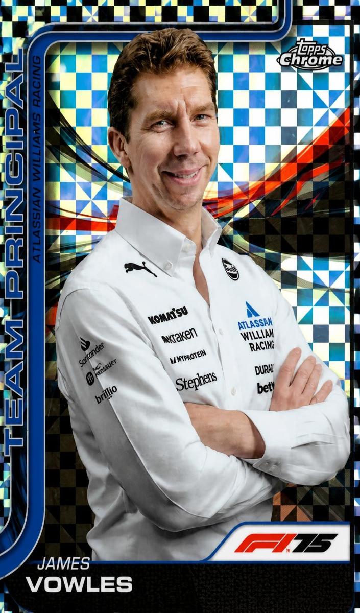 2025 James Vowles [Checker Flag Refractor] #200