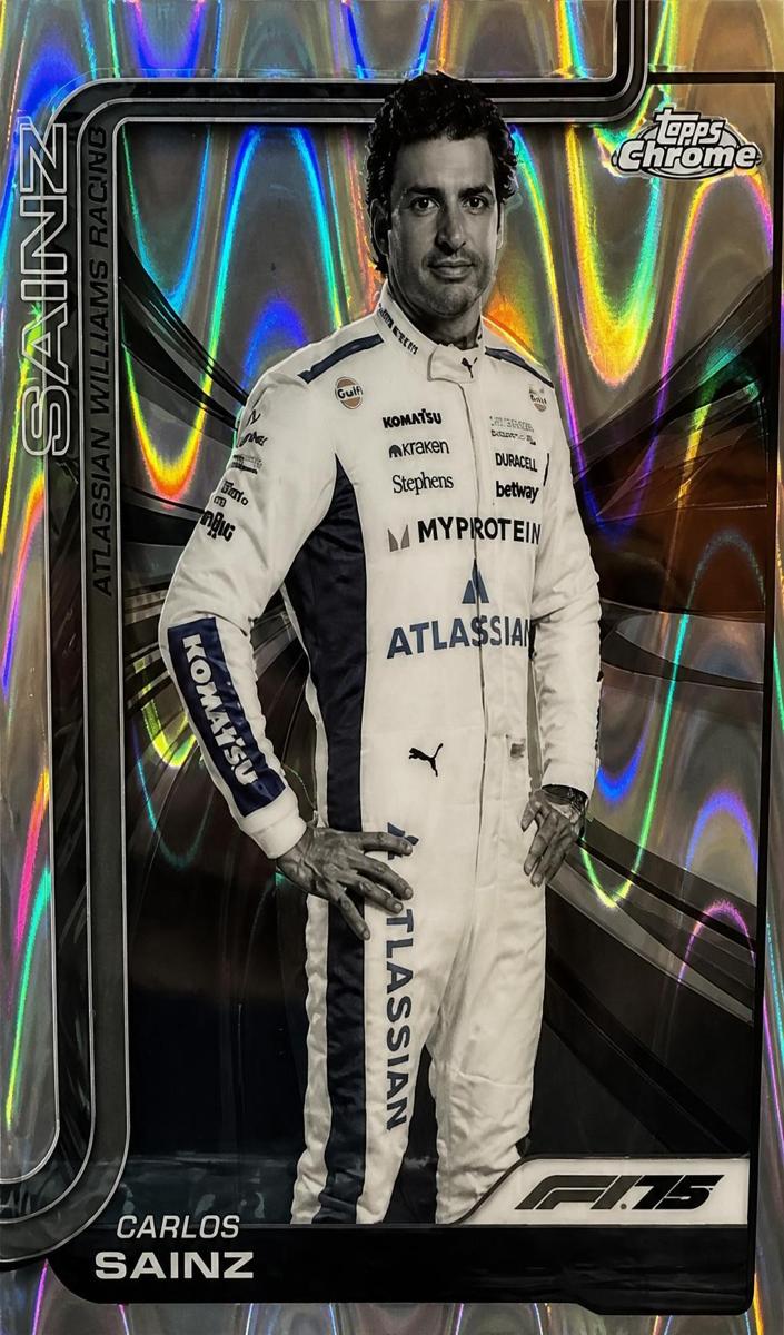 2025 Carlos Sainz [Black and White RayWave Refractor] #18