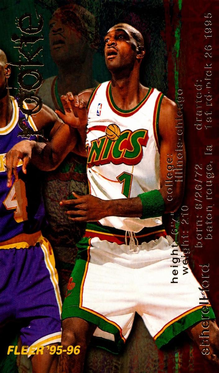 1995 Fleer Sherell Ford #292 card