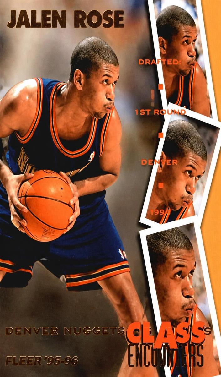 1995 Fleer Jalen Rose #17 card