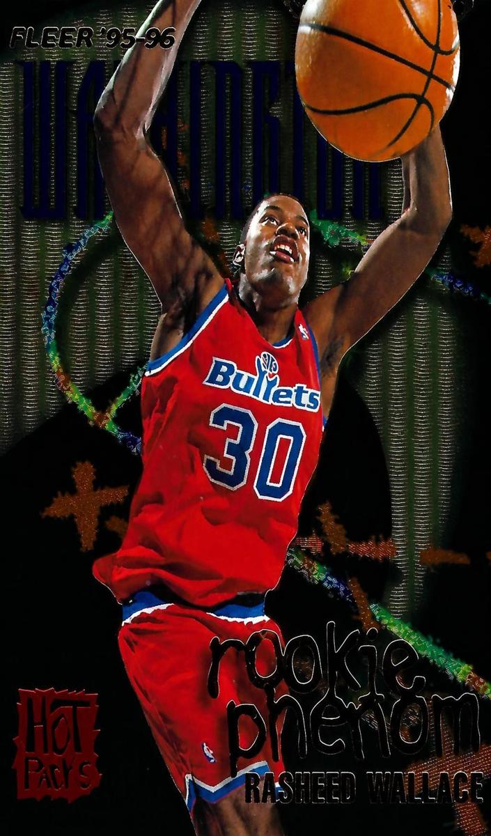 1995 Fleer Rasheed Wallace #10 card