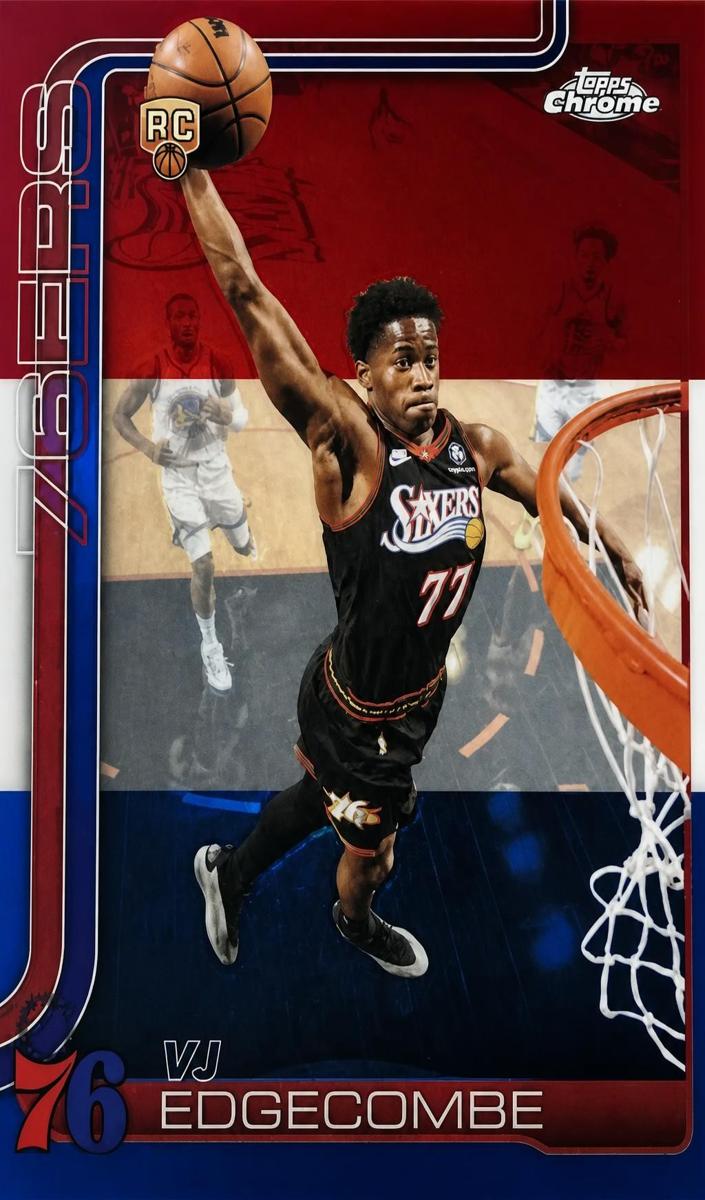 2025 VJ Edgecombe [Red White and Blue Refractor] #153
