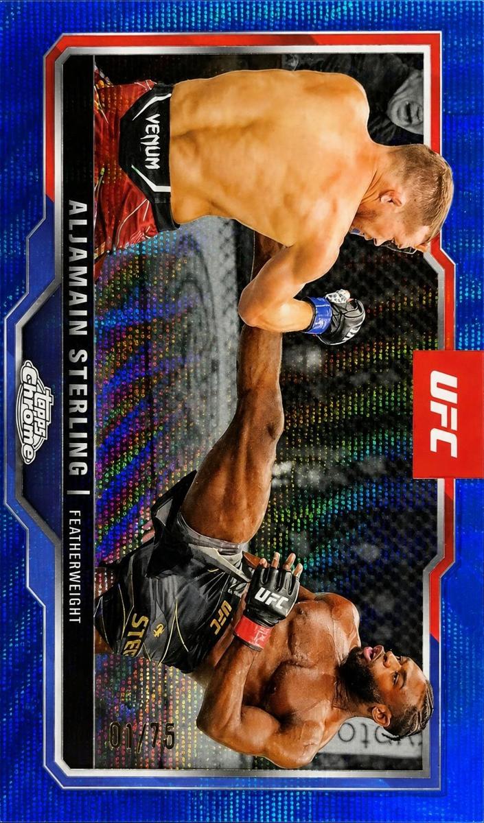 2025 Aljamain Sterling [Blue Wave Refractor] #64