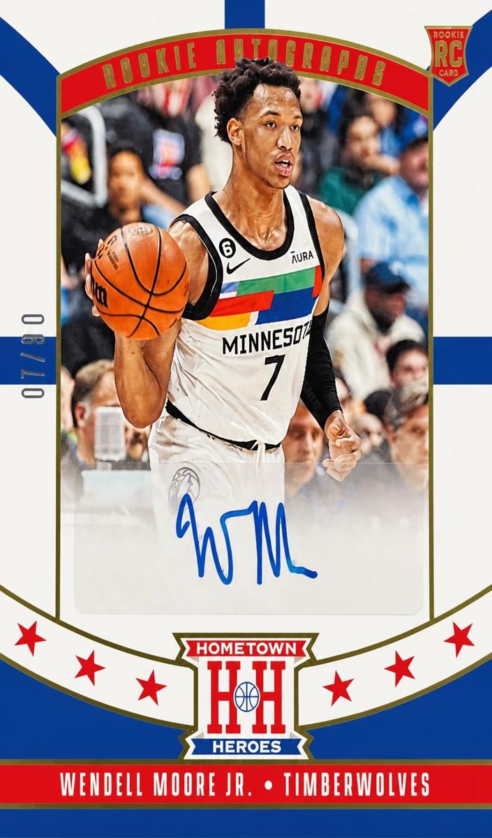 2022 Panini Chronicles Wendell Moore Jr. #HHR-WJT card
