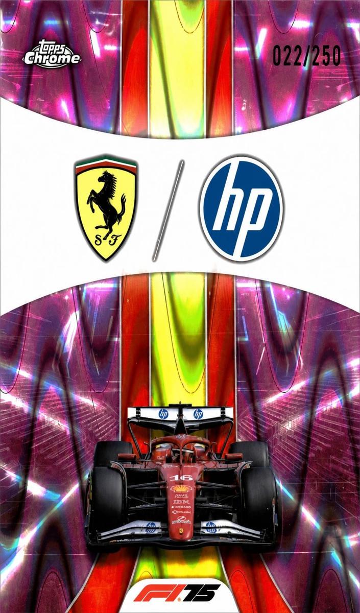 2025 Scuderia Ferrari HP [Pink RayWave Refractor] #175