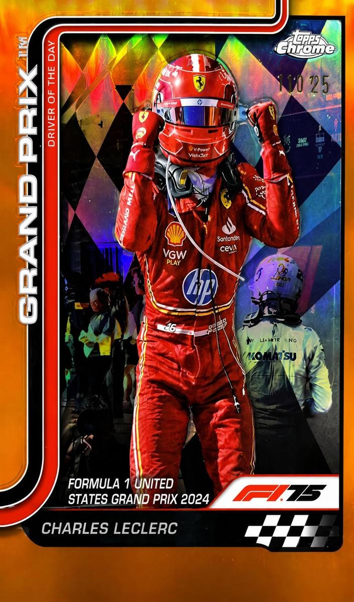 2025 Charles Leclerc [Orange Refractor] #140