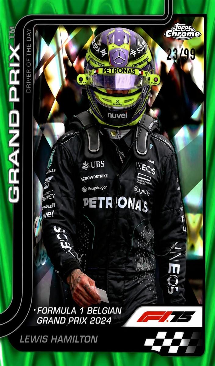 2025 Lewis Hamilton [Green RayWave Refractor] #135