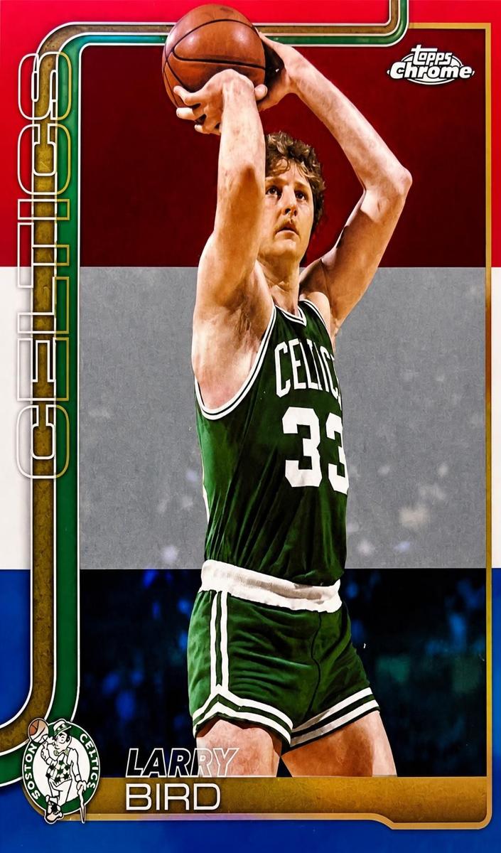 2025 Larry Bird [Red White and Blue Refractor] #143