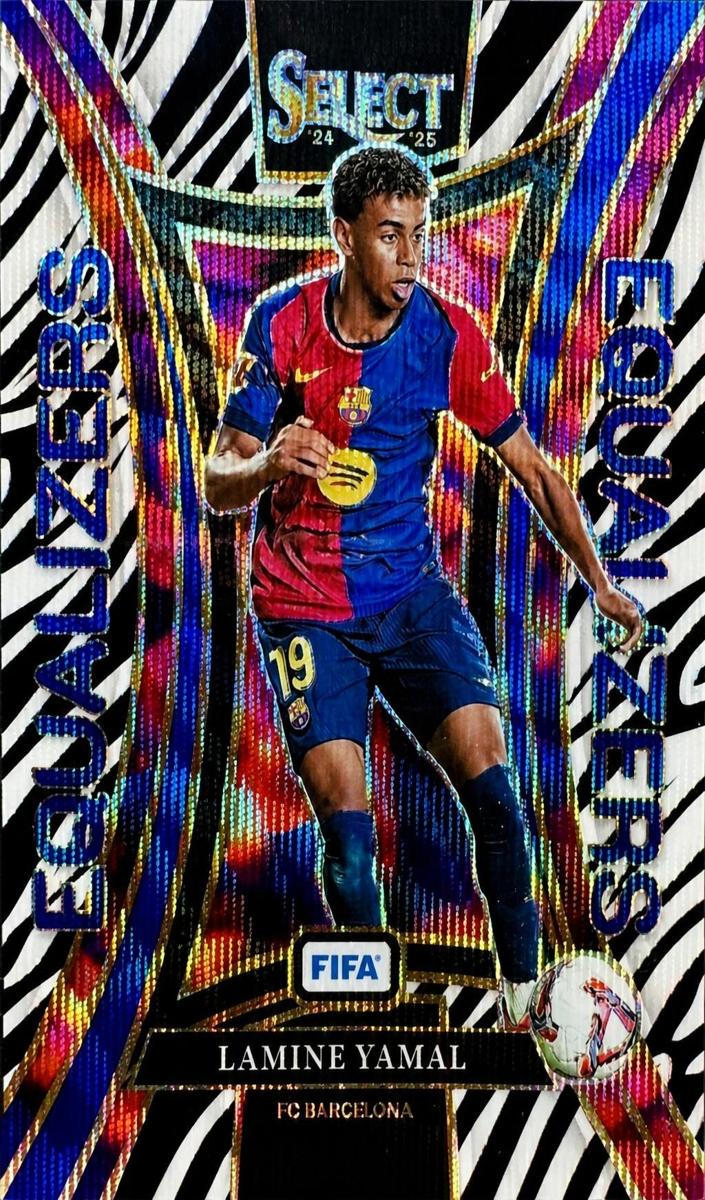 2024 Panini Select FIFA Lamine Yamal [Zebra] #17 card