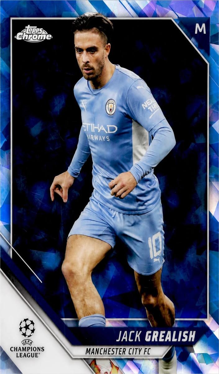 2021 Topps Chrome Sapphire UEFA Champions League Jack Grealish #190 card