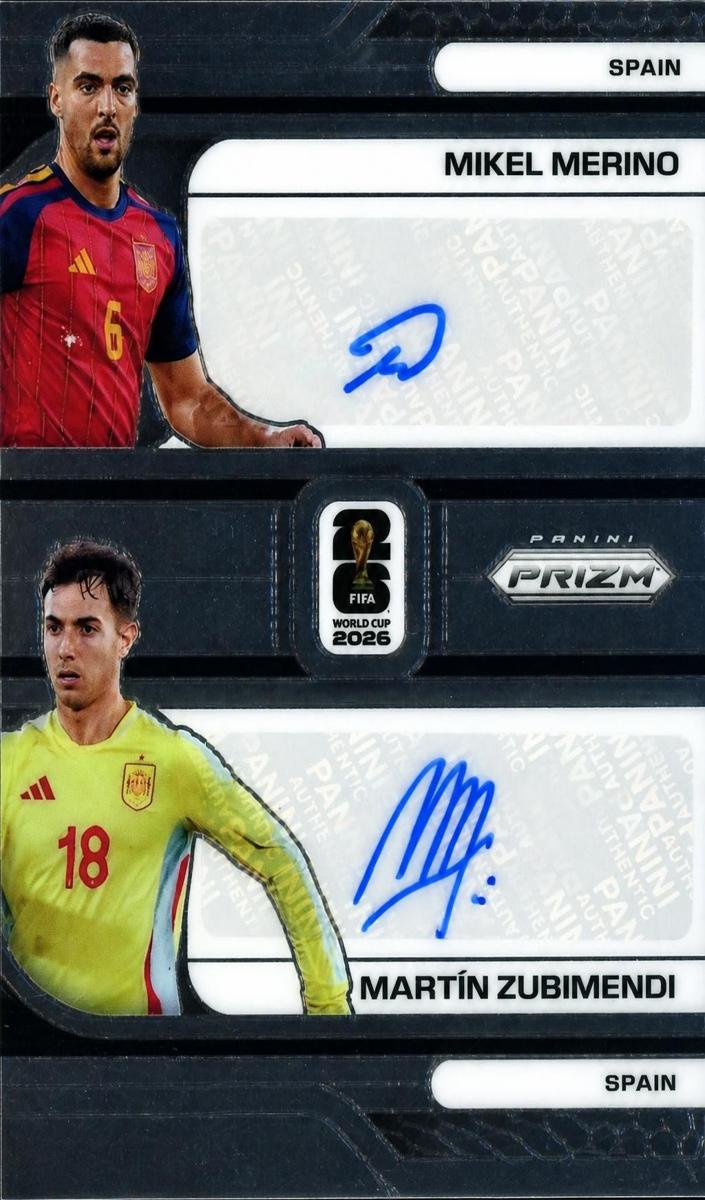 2026 Panini Prizm FIFA World Cup Martin Zubimendi / Mikel Merino #DS-MM card