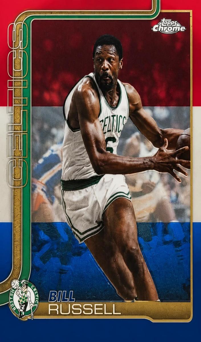 2025 Bill Russell [Red White and Blue Refractor] #141