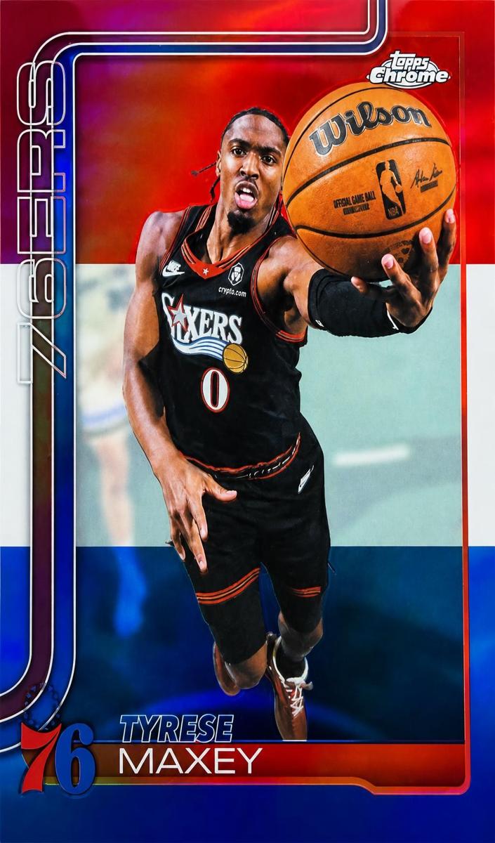 2025 Tyrese Maxey [Red White and Blue Refractor] #41
