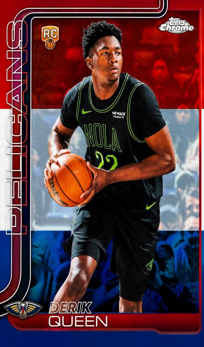 2025 Derik Queen [Red White and Blue Refractor] #163