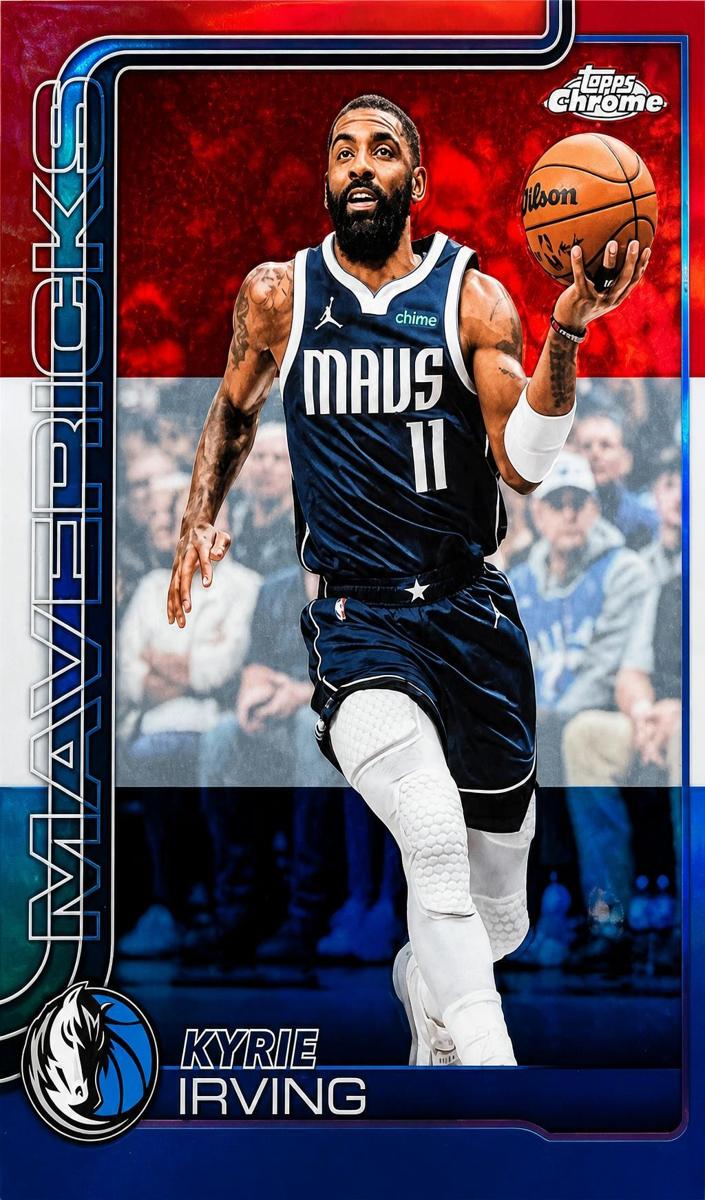 2025 Kyrie Irving [Red White and Blue Refractor] #3
