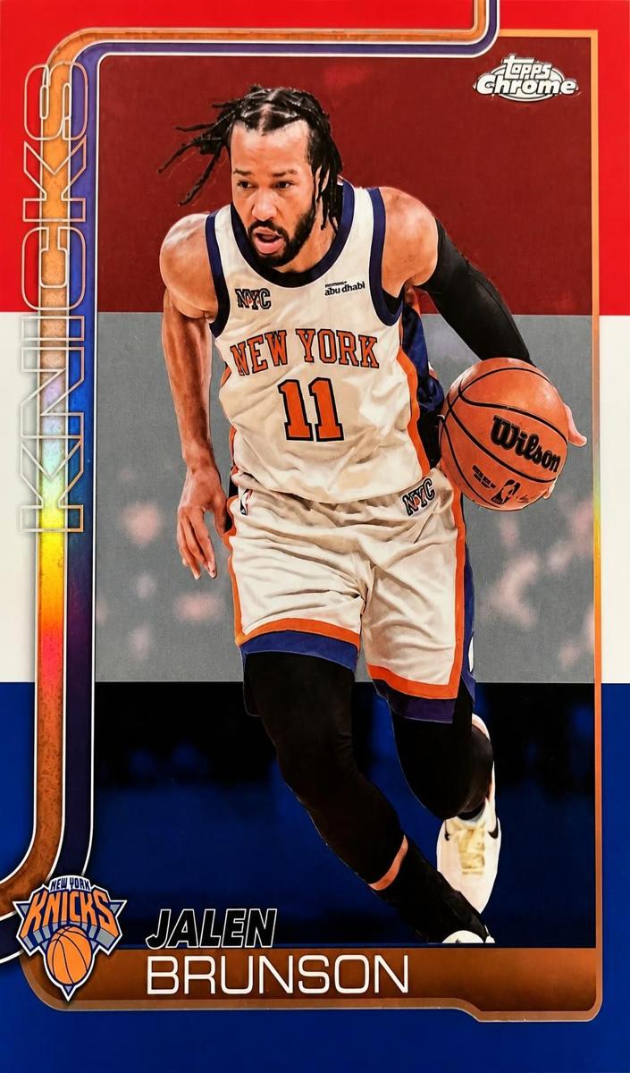 2025 Jalen Brunson [Red White and Blue Refractor] #20
