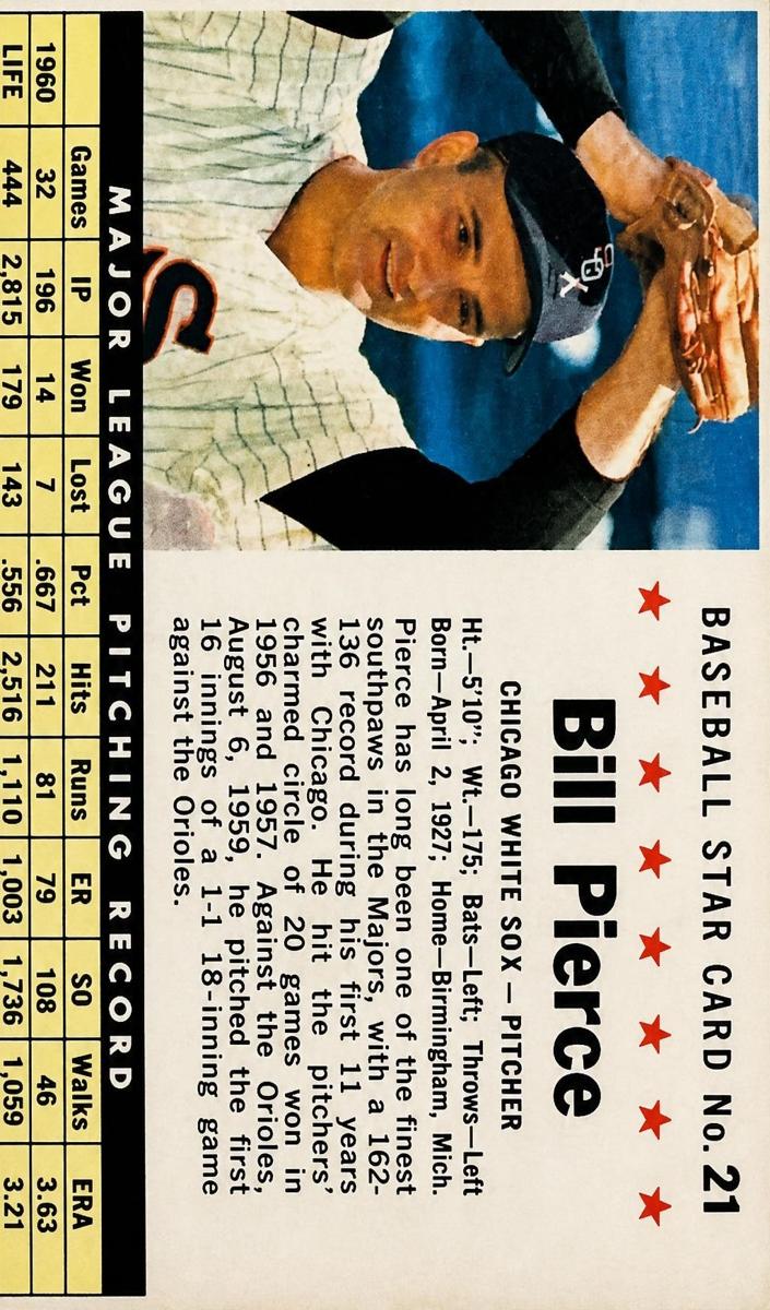 1961 Bill Pierce [Perforated] #21