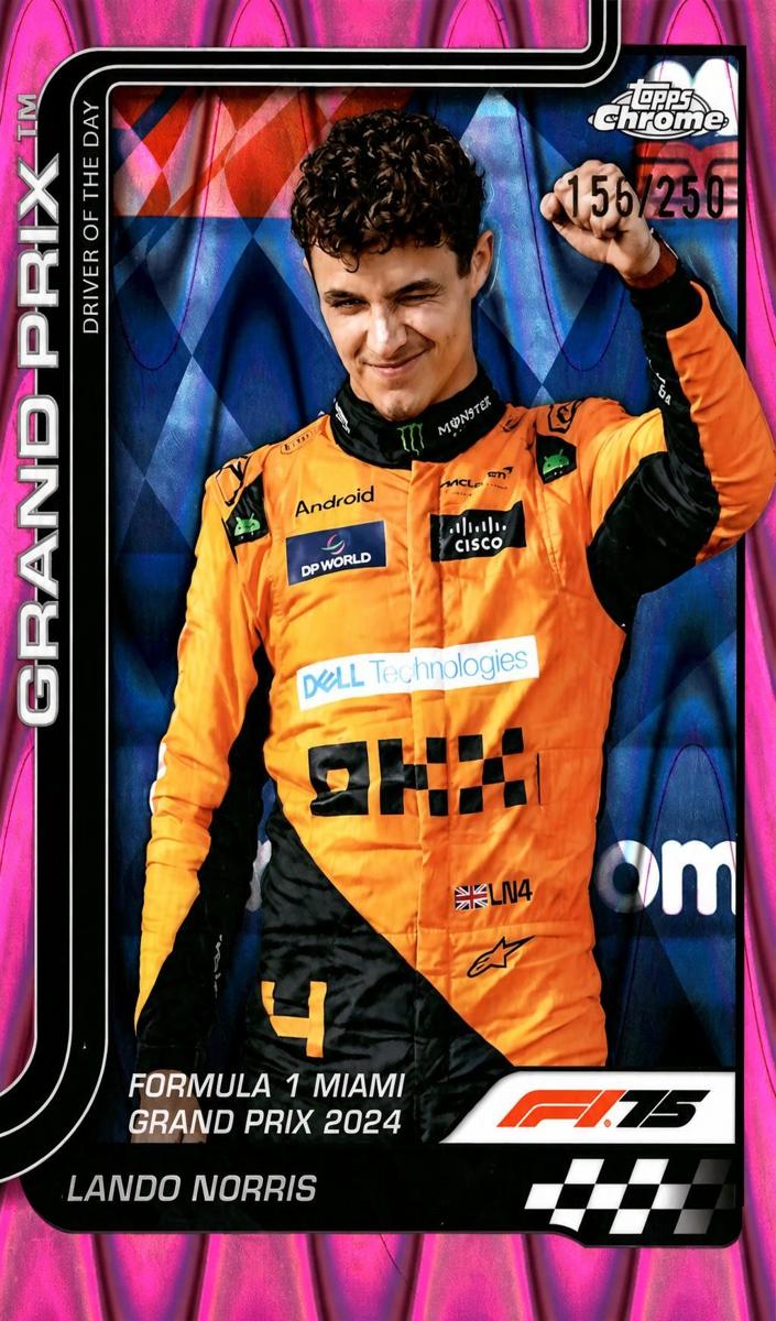 2025 Lando Norris [Pink RayWave Refractor] #127
