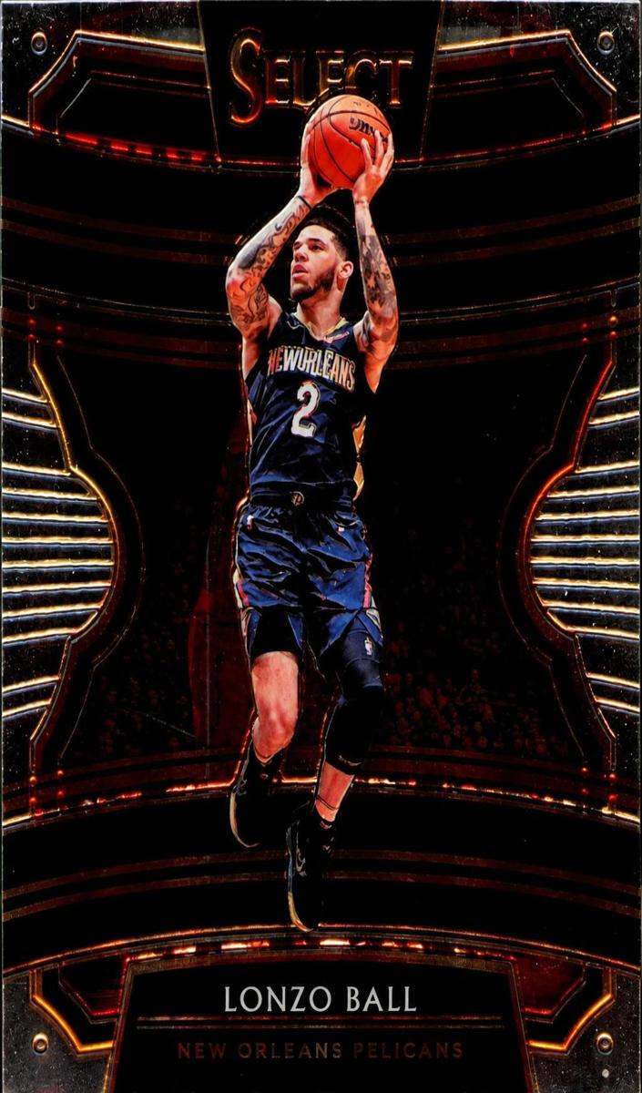 2019 Panini Select Lonzo Ball #57 card
