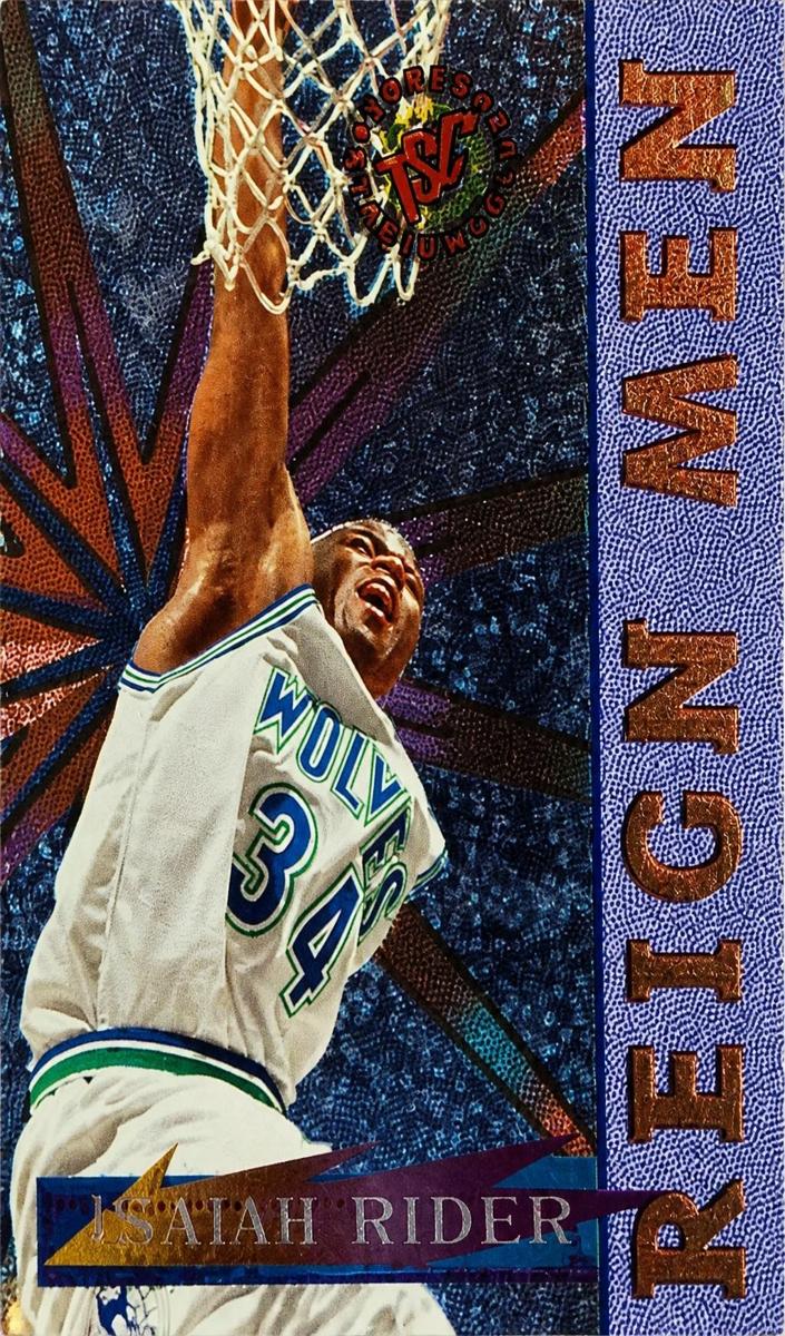 1995 Topps Stadium Club Isaiah Rider #RM5 card