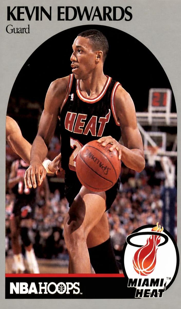 1990 Hoops Kevin Edwards #165 card