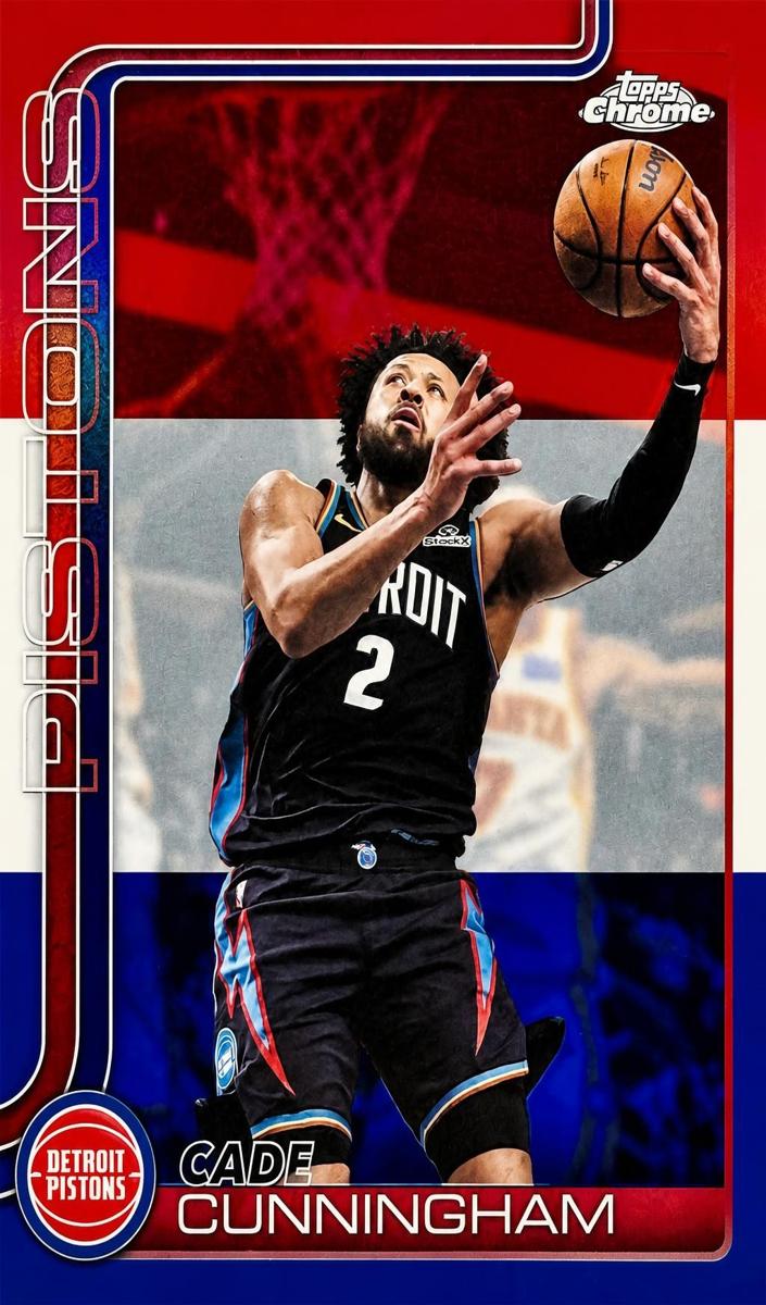 2025 Cade Cunningham [Red White and Blue Refractor] #6