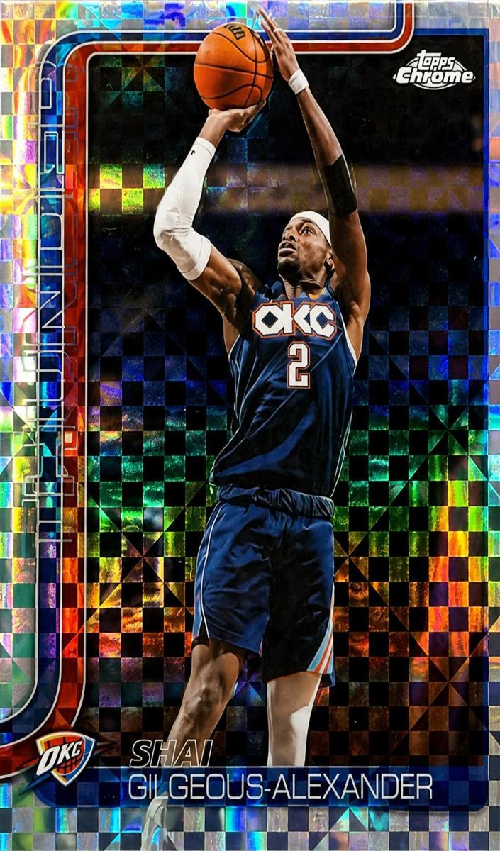 2025 Topps Chrome Update Shai Gilgeous-Alexander #10 card