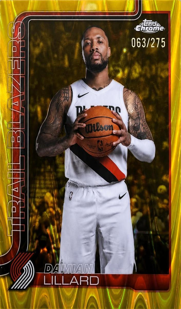 2025 Damian Lillard [Yellow RayWave Refractor] #46