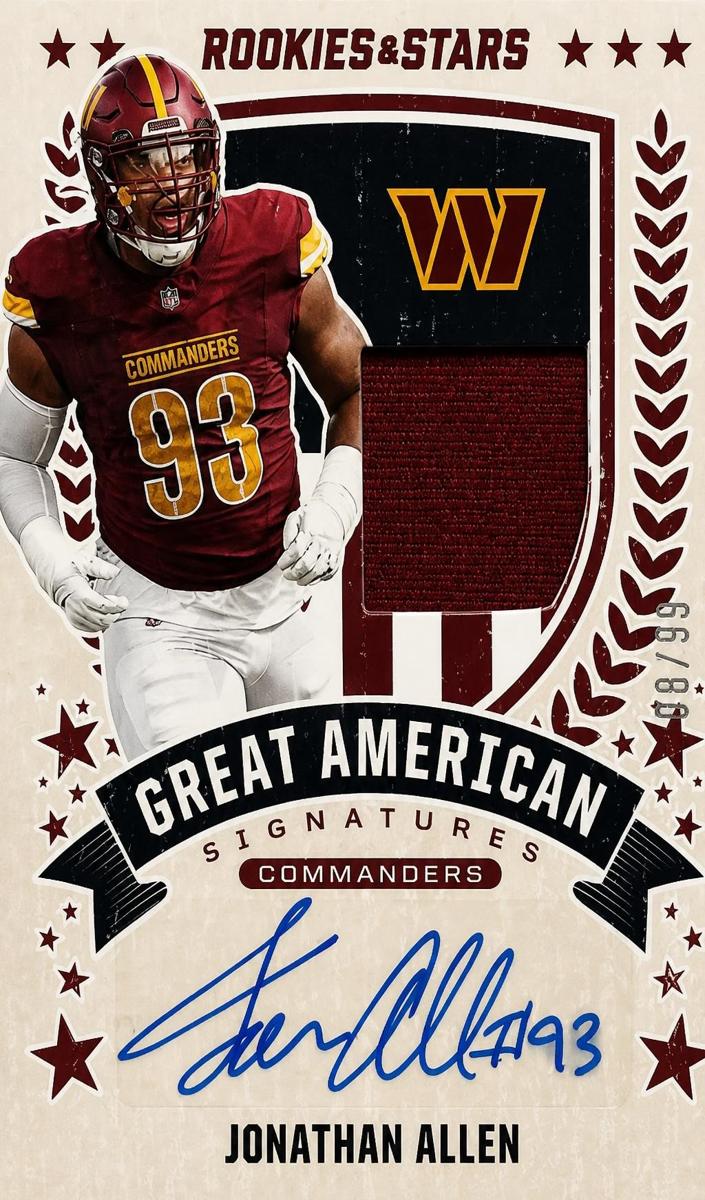 2025 Panini Rookies & Stars Jonathan Allen #GAS-JAN card