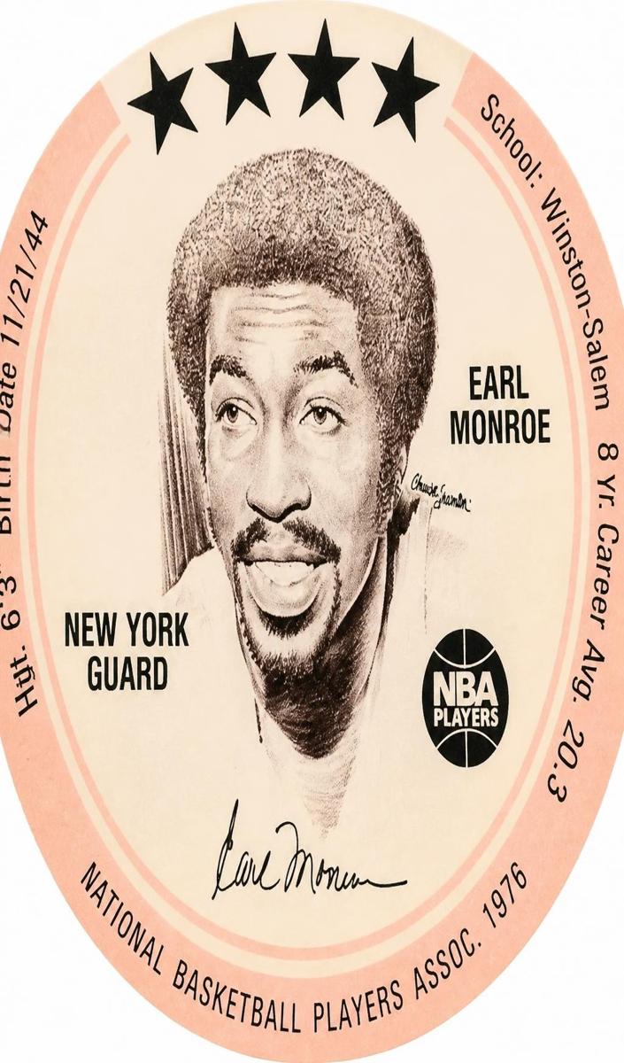 1976 Earl Monroe [Blank Back] #NNO