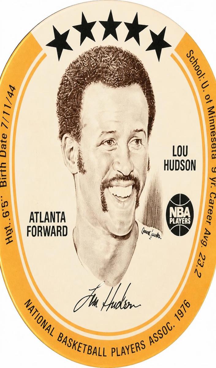 1976 Lou Hudson [Blank Back] #NNO
