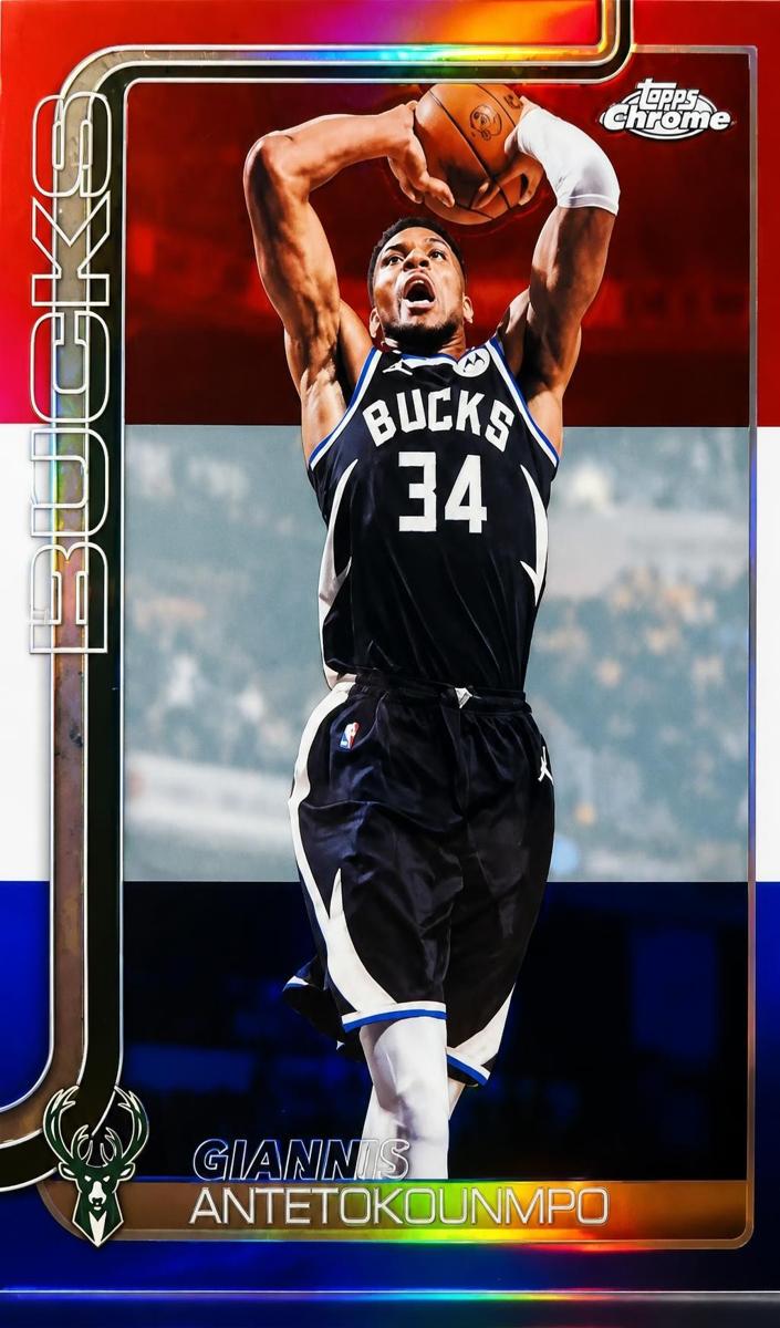 2025 Giannis Antetokounmpo [Red White and Blue Refractor] #7