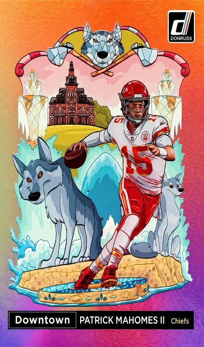 2022 Panini Donruss Optic Downtown Patrick Mahomes II #DT-PM card