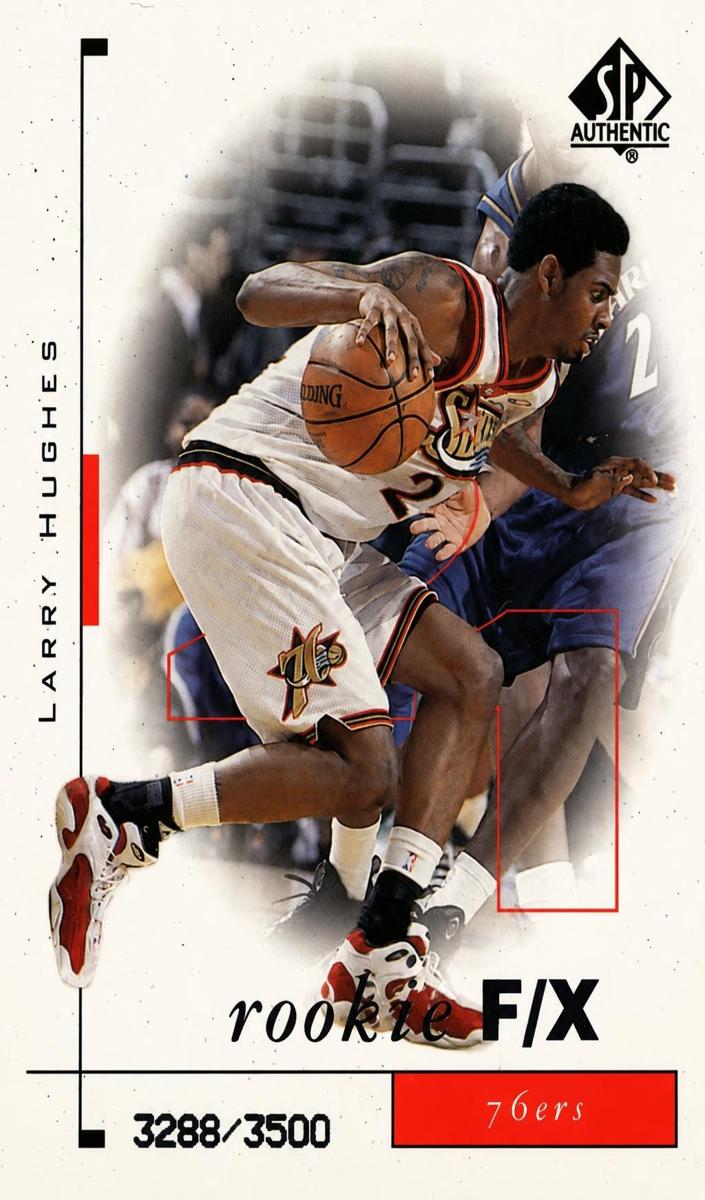 1998 SP Authentic Larry Hughes #98 card