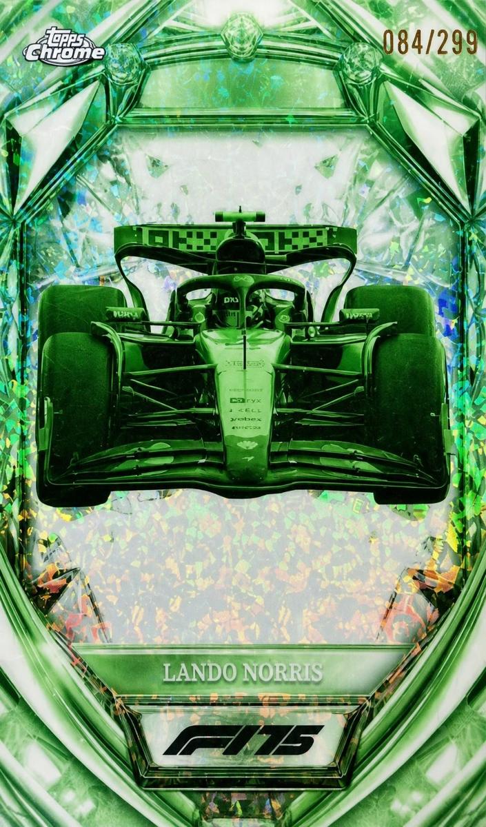 2025 Lando Norris [Night Vision Mini-Diamond F1 Refractor] #D75-25