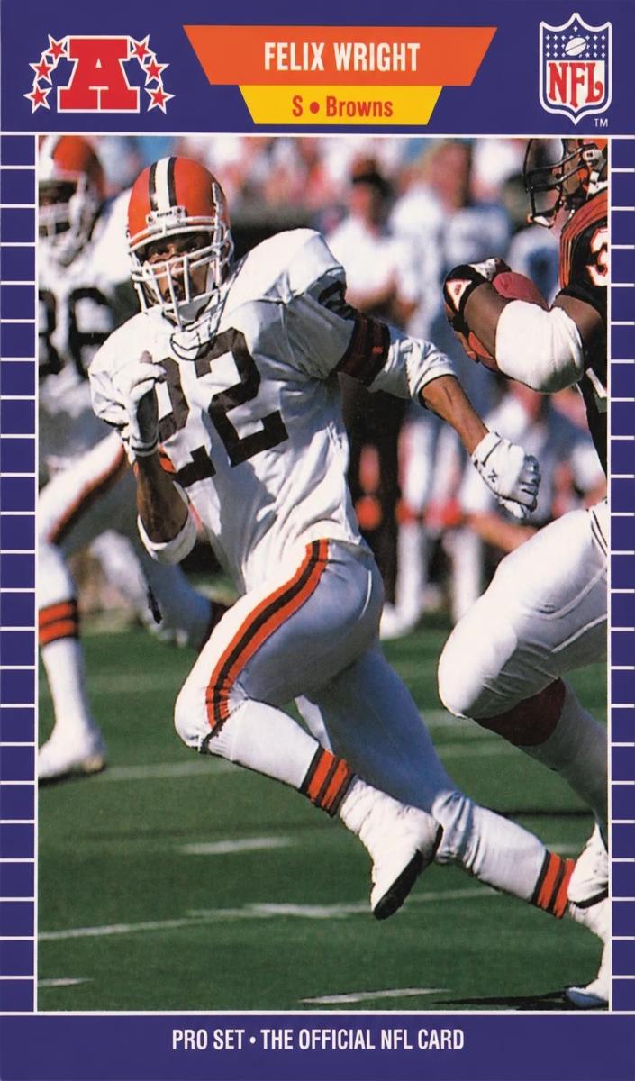 1989 Pro Set Felix Wright #85 card