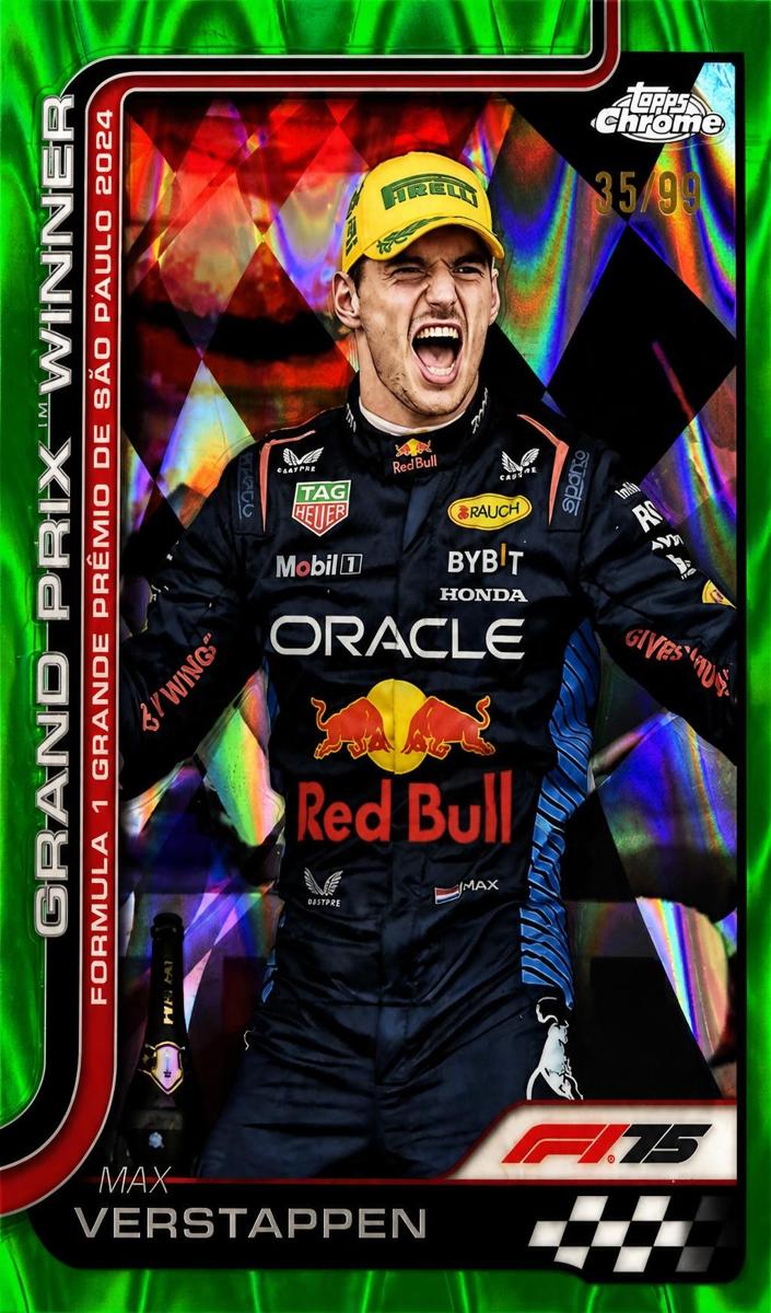 2025 Max Verstappen [Green RayWave Refractor] #113
