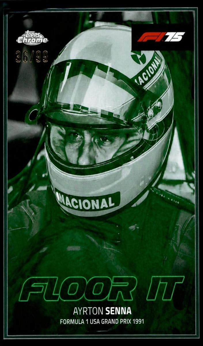 2025 Ayrton Senna [Green Refractor] #FI-10