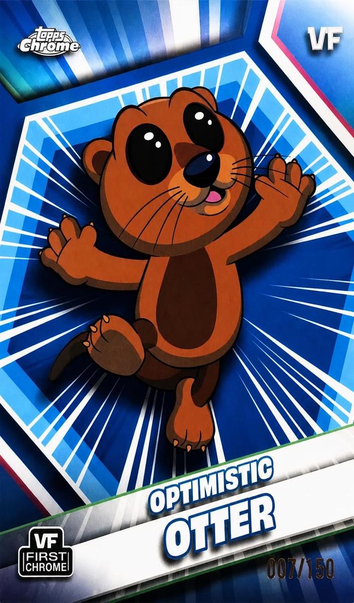 2026 Optimistic Otter [Blue Refractor] #129