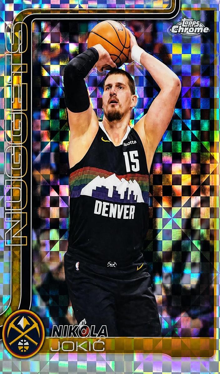 2025 Topps Chrome Update Nikola Jokic [X-Fractor] #12 card