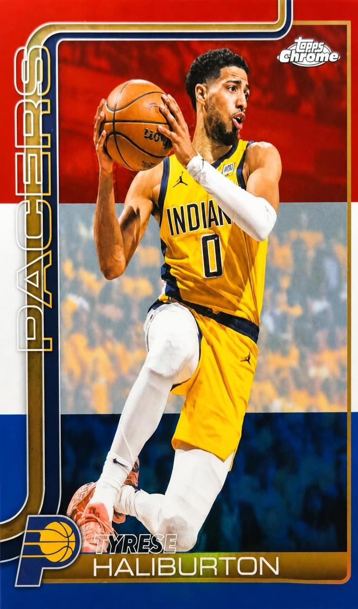 2025 Tyrese Haliburton [Red White and Blue Refractor] #18